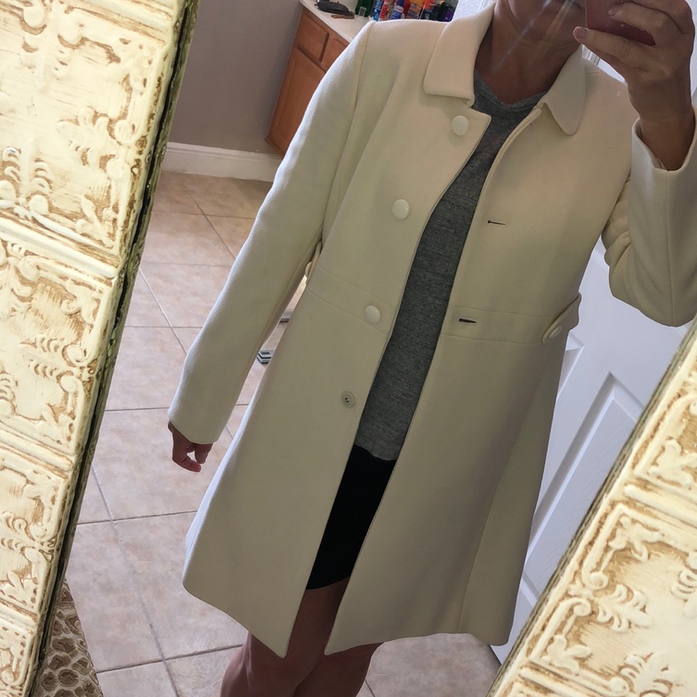 EUC. J crew single breasted wool top coat. - Picture 7 of 7